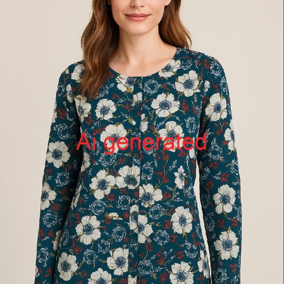 Duluth Trading Co. Womens Long Tunic Wrinklefighter shirt size XXL - Picture 1 of 8